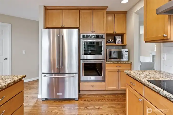 Newer stainless appliances.