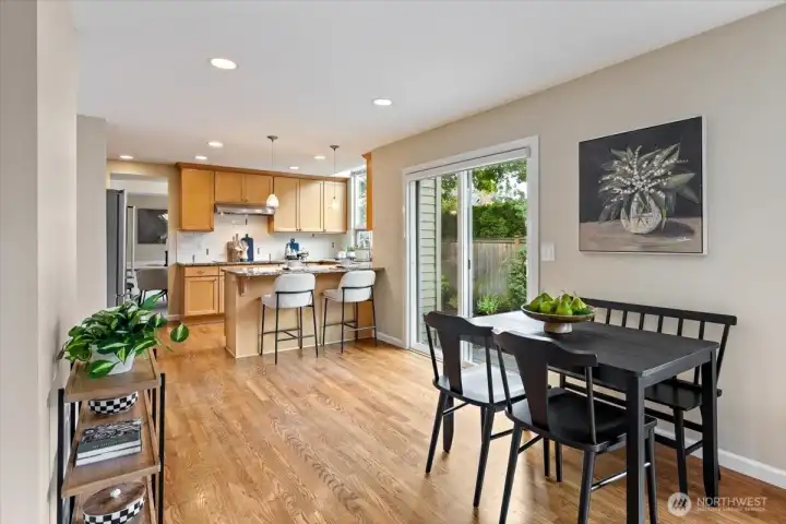 Casual dining space.