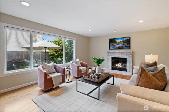 Family room off the kitchen.