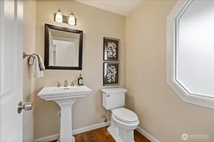 Main floor powder room.