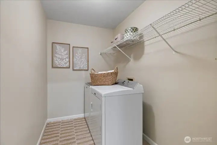 Main floor laundry room.