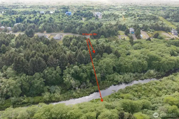 This large lot crosses over Conner Creek.
