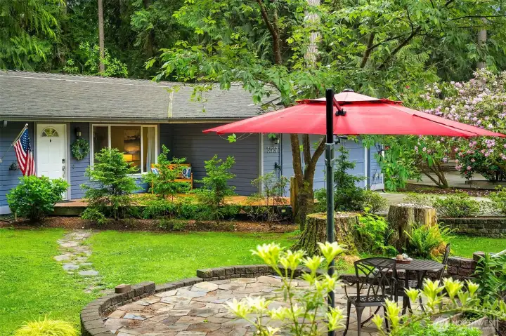 Enjoy the outdoors! Numerous spaces to enjoy nature. This is the front patio. Enjoy the outdoors! Numerous spaces to enjoy nature. This is the front patio.