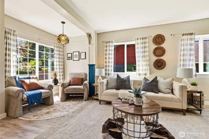 Bright open gathering space