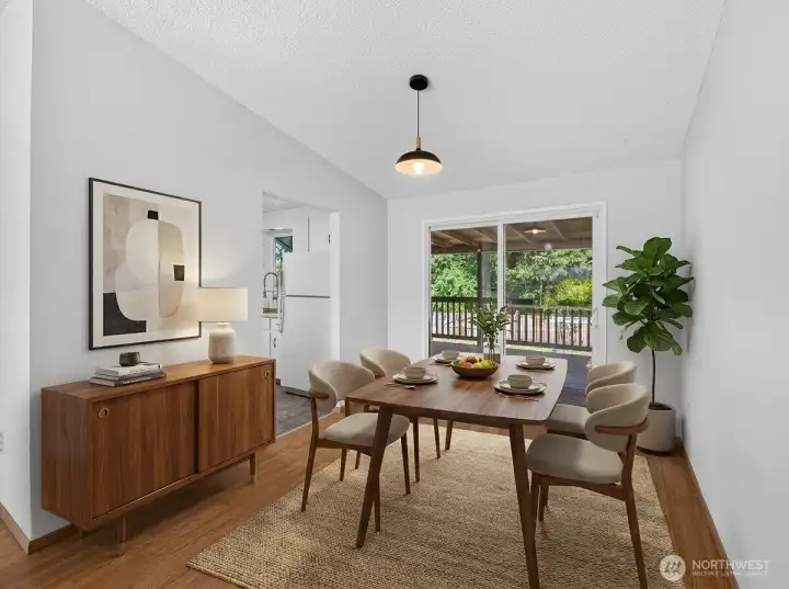 Virtually Staged Dining Room