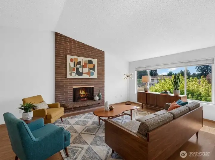 Virtually Stagged Living Room