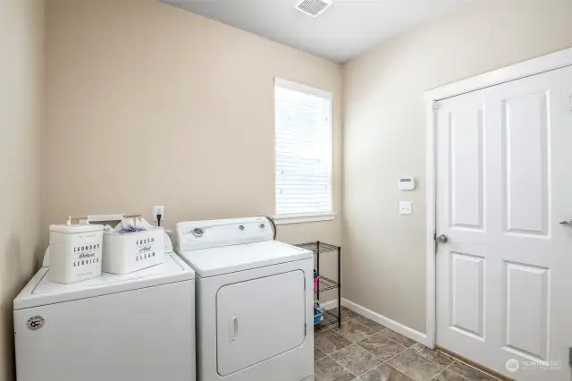 Laundry Room with door to garage