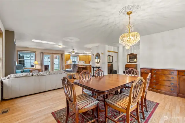 Formal Dining to Living Room and Kitchen.