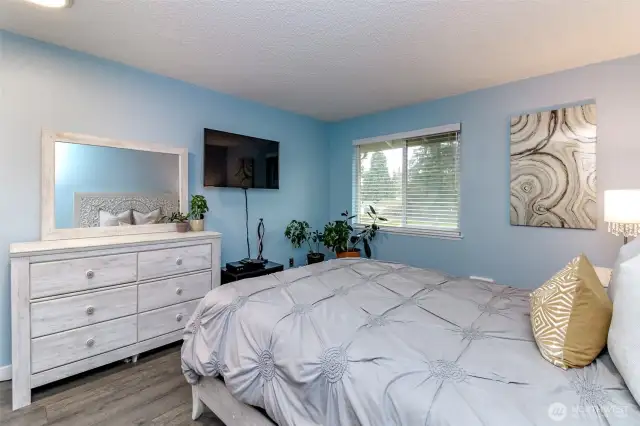 Primary Bedroom | Recent renovations. Fresh paint and new floors.