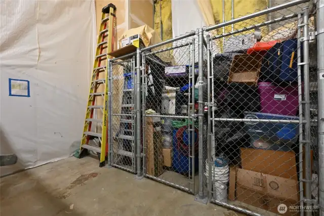 For extra storage, the condo offers a dedicated unit.