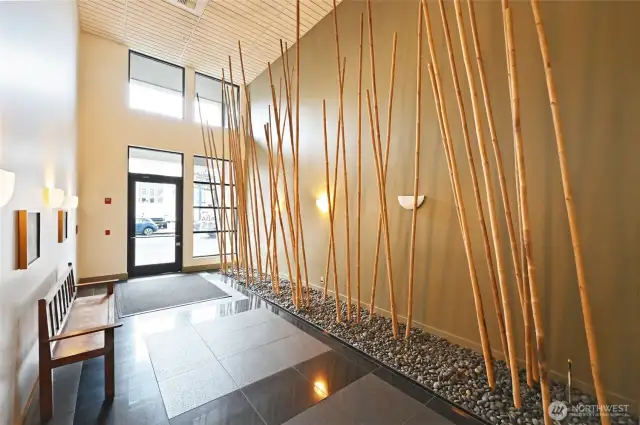 Front entry to building.