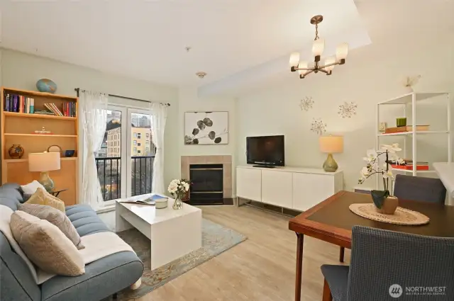 Natural light creating a bright and airy atmosphere throughout the day.
