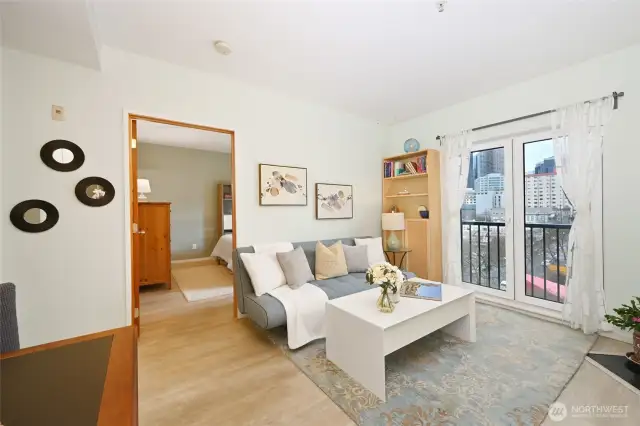Open layout that seamlessly connects with the rest of the living spaces.
