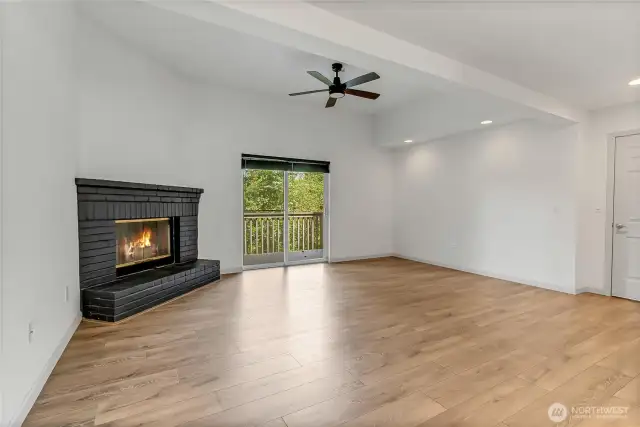 Wood Burning Fireplace