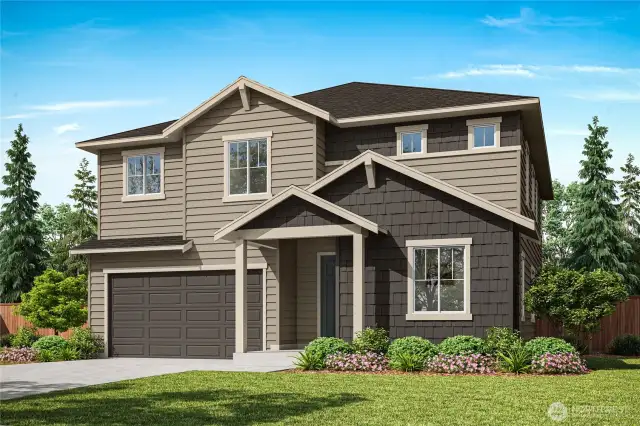 Exterior Rendering of Homesite 19.