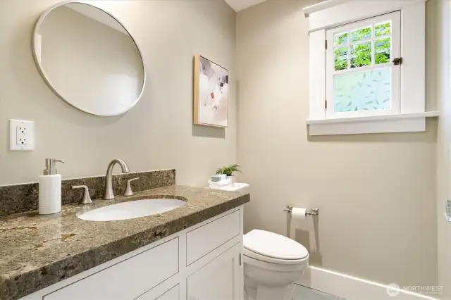 main level powder room