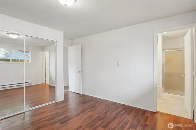 Primary bedroom with it's own 3/4 bath.