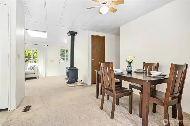 Plenty of space for dining