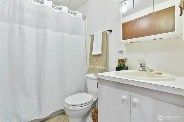 Main full bathroom for guests & bedroom #2