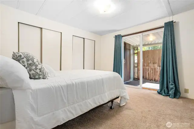 Primary bedroom with private deck
