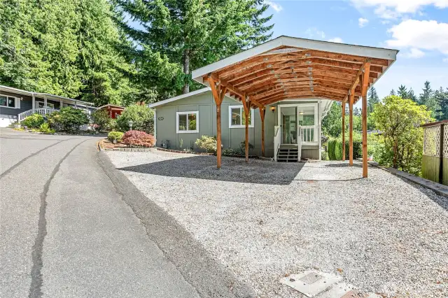 Extra parking and fully landscaped