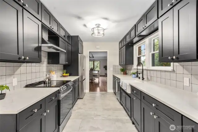 Plenty of counter and storage space