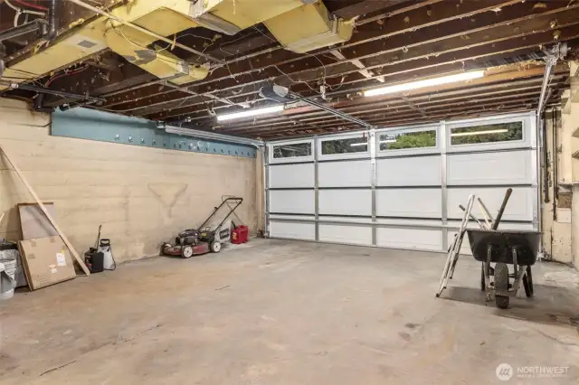 Large 2 car garage