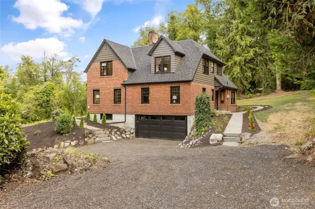 Ample parking and extended driveway