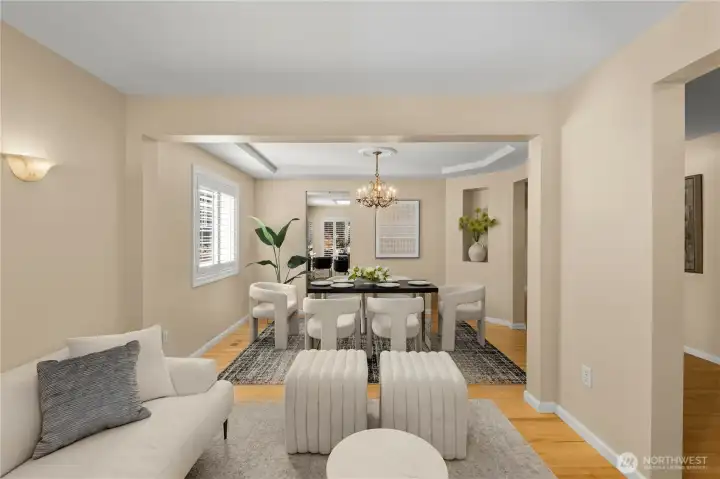Bright, open layout ideal for entertaining