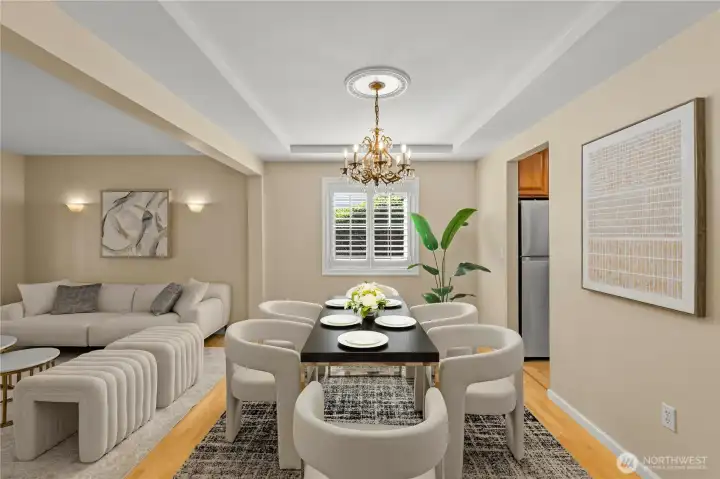 Open Living & Dining