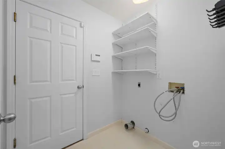 Utility off of garage...