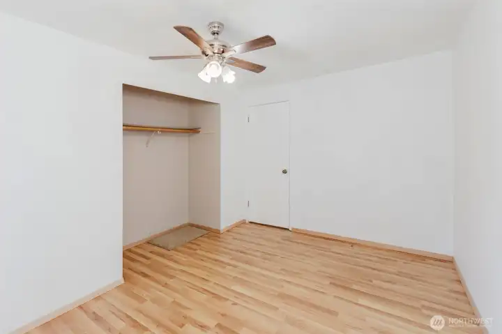 2nd bedroom. In the closet gives access to crawl space.