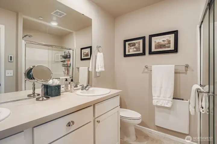 Primary 3/4 bathroom.