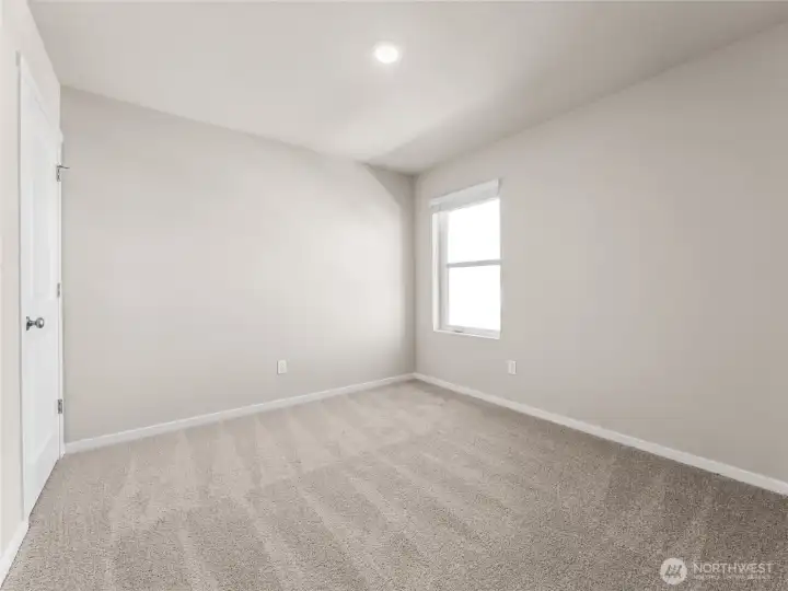 Bedroom 4.  Finishes and options will vary.