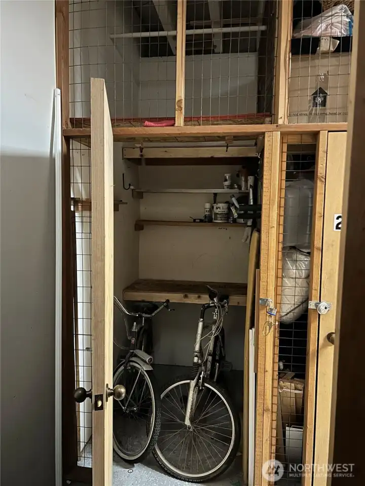 Your dedicated storage unit is conveniently located just down the hall, offering plenty of room for seasonal items and overflow.