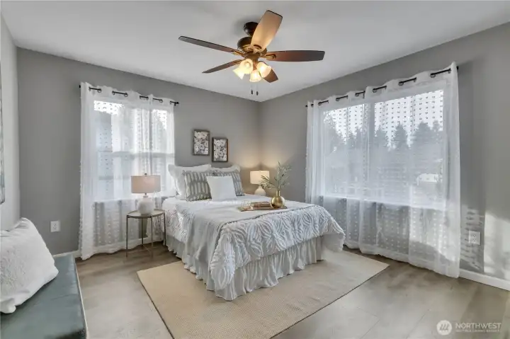 Large primary bedroom