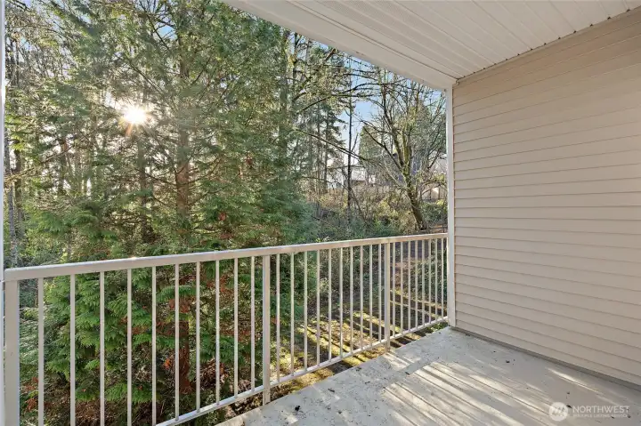 Covered Deck - Backs to Greenbelt