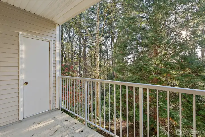 Storage area off of deck