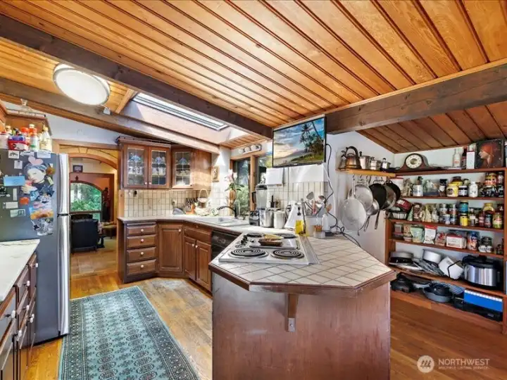 You can enjoy this kitchen until you elect to upgrade and remodel.