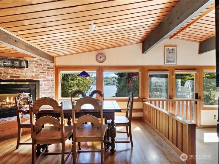 Enjoy looking out to the lake from the kitchen.