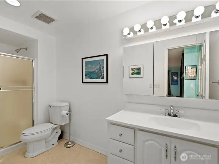 Downstairs 2nd bathroom.