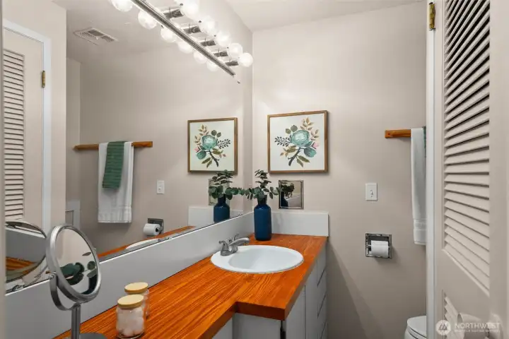 Downstairs primary half-bath