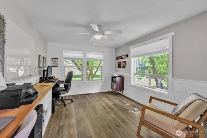 Off the front is this huge office space!
