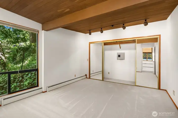 Spacious bedroom on the main level