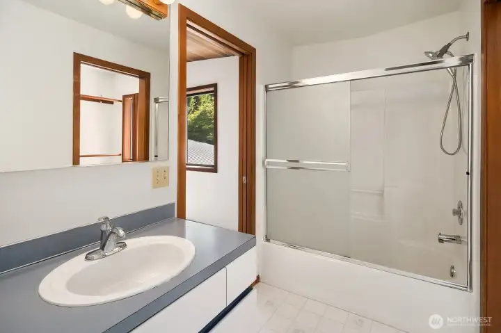 Full bathroom with second walk in shower (not shown)