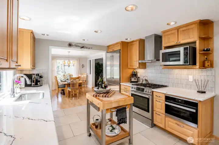 Designed for entertaining-kitchen flows seamlessly into the dining room perfect for casual meals to holiday gatherings.