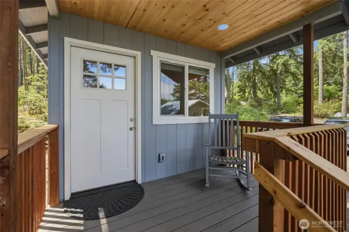 Front port of the bunk house.