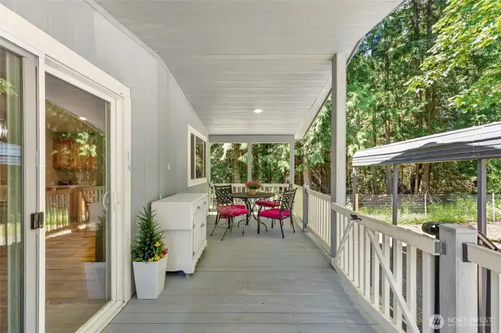 Generous Back Porch