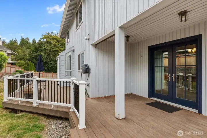 Large deck for outdoor enjoyment