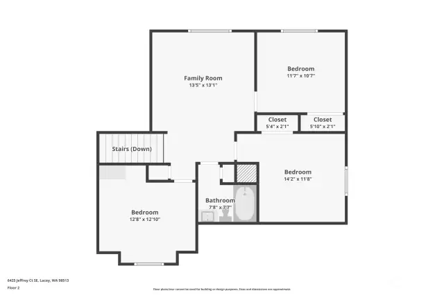 Second Floor *measurements are approximate